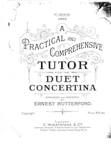 Partition Complete Book, A Practical et Comprehensive Tutor pour pour Duet Concertina