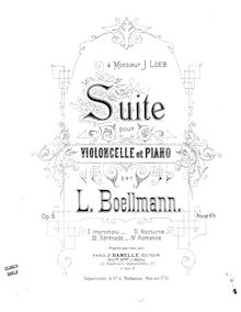 Partition Score (Piano), , Op.6, Boëllmann, Léon