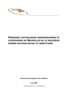 PAROISSES CATHOLIQUES HISPANOPHONES ET LUSOPHONES DE BRUXELLES OU ...