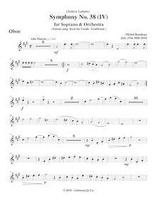 Partition hautbois, Symphony No.38  Children s Lullabies , E major par Michel Rondeau