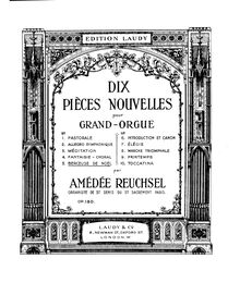 Partition , Berceause de Noël, Dix pièces nouvelles pour grand-orgue, Op.180