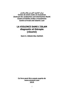 La violence dans l islam: diagnostic et thérapie