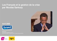 Les Français et la gestion de la crise par Nicolas Sarkozy