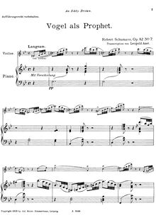 Partition de piano, Waldszenen Op.82, Schumann, Robert