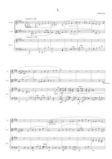 Partition , Langsam, partition complète, Piano Trio No.1, Klaviertrio Nr.1 in A-Dur