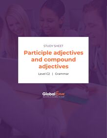 Participle adjectives and compound adjectives