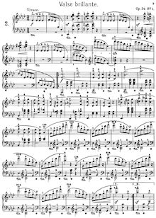 Partition complète (alternate scan), valses, Chopin, Frédéric
