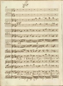 Partition Segment 2, passions-Cantata, 1768, Scheibe, Johann Adolph