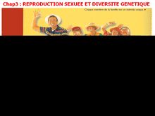 Cours de SVT 4e - La reproduction sexuée et diversité génétique