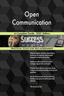 Open Communication A Complete Guide - 2021 Edition