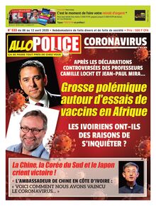 Allo Police n°533 - Du 06 au 12 avril 2020