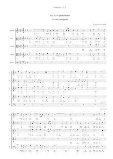 Partition Vocal score, O quam inanes, O come vaneggiate, Giovannelli, Ruggiero
