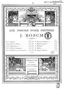 Partition complète, Celia, Jota-Valse, Op.13, Bosch, Jacques par Jacques Bosch