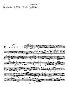 Partition parties complètes G.238, 6 corde quatuors, G.236-241 (Op.53)