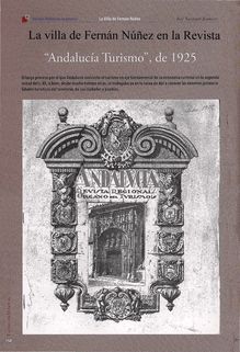 La villa de Fernán Núñez en la Revista “Andalucía Turismo”, de 1925