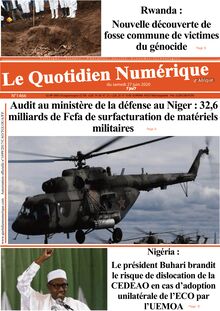 Le Quotidien Numérique d’Afrique n°1666 – du samedi 27 juin 2020