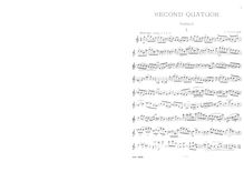 Partition parties complètes, corde quatuor No.2, C major, Taneyev, Aleksandr