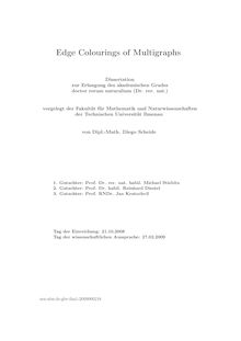 Edge colourings of multigraphs [Elektronische Ressource] / von Diego Scheide