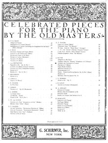 Partition complète, Andante avec Variations, F minor, Haydn, Joseph