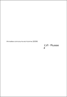 Russe LV1 2006 Classe Prepa HEC (ECO) Concours Ecricome