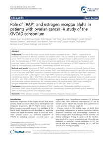 Role of TRAP1 and estrogen receptor alpha in patients with ovarian cancer -A study of the OVCAD consortium