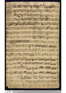 Partition complète et parties, Sonata grossa en B minor