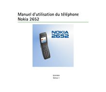 Notice Téléphone portable Nokia  2652