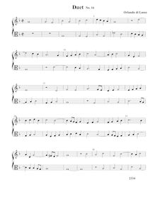 Partition Duet No.16, Duodecim bicinia sine textu, 12 duets without text