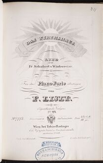Partition Das Wirtshaus (S.561/10), Collection of Liszt editions, Volume 1