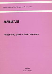 Assessing pain in farm animals