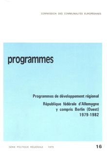 Programmes de développement régional