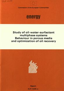 Study of oil-water-surfactant multiphase systems