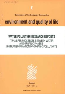Water pollution research reports