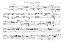 Partition complète, Brandenburg Concerto No.5, D major, Bach, Johann Sebastian