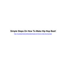How to Make Hip Hop Beat 