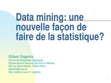 Statistique et Société de l Information