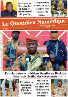 Le Quotidien Numérique d’Afrique n°2042 - Du lundi 3 octobre 2022