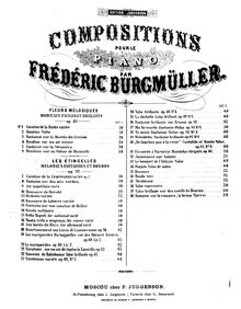 Partition complète, Les étincelles, Op.97, Melodies, Fantaisies, Variations et Rondos
