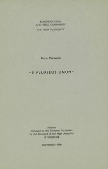 "E pluribus unum"