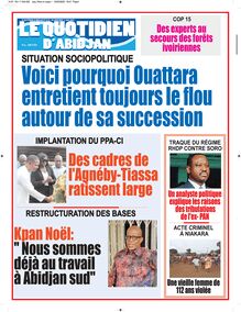 Le Quotidien d’Abidjan n°4121 - du mercredi 11 mai 2022