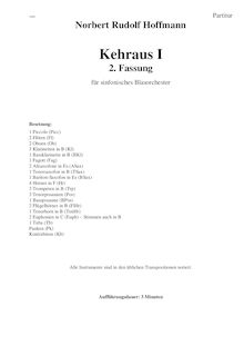 Partition complète, Kehraus I, 2. Fassung, Hoffmann, Norbert Rudolf