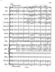Partition , Chor: Ist es Glück, ist es Leid, Musik zu Athalia von Racine für Chor und Orchester, Op.74