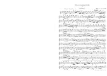 Partition parties complètes, corde quatuor, Op.49, F minor, Franck, Eduard