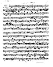 Partition violoncelle, corde Trio No.1, Op.8, G minor, Lipiński, Karol Józef