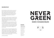 Document d'accompagnement, exposition NEVER GREEN, Koen Vanmechelen, Rurart2014