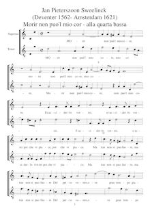 Partition complète alla quarta bassa (AT voix ou enregistrements), Rimes francaises et italiennes