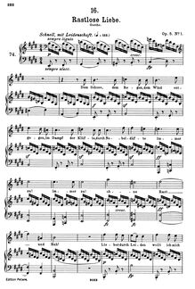 Partition complète (scan), Rastlose Liebe, D.138 (Op.5 No.1)