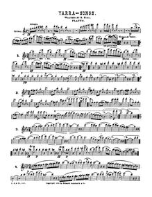 Partition flûte, Yarra chansons valses, F major, Bial, Rudolf