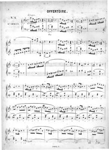Partition , Offertoire, Cinquante pièces d orgue, 1e  (1-25), Batiste, Edouard par Edouard Batiste