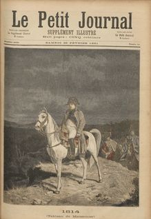 LE PETIT JOURNAL SUPPLEMENT ILLUSTRE  N° 14 du 28 février 1891